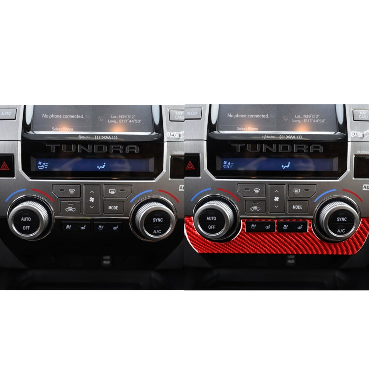 Carbon Fibre Decorative Sticker for Toyota Tundra 2014-2018 Air Conditioning Control Panel