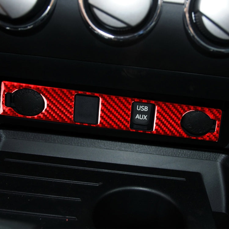 Carbon Fibre Decorative Sticker for Toyota Tundra Cigarette Lighter Switch (2014-2018) - Universal Fit