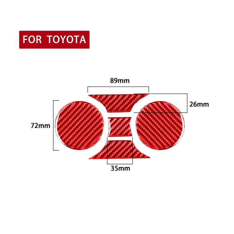 Carbon Fibre Decorative Sticker for Toyota Tundra Cup Holder Panel (2014-2018) – Universal Fit for Left and Right Drive
