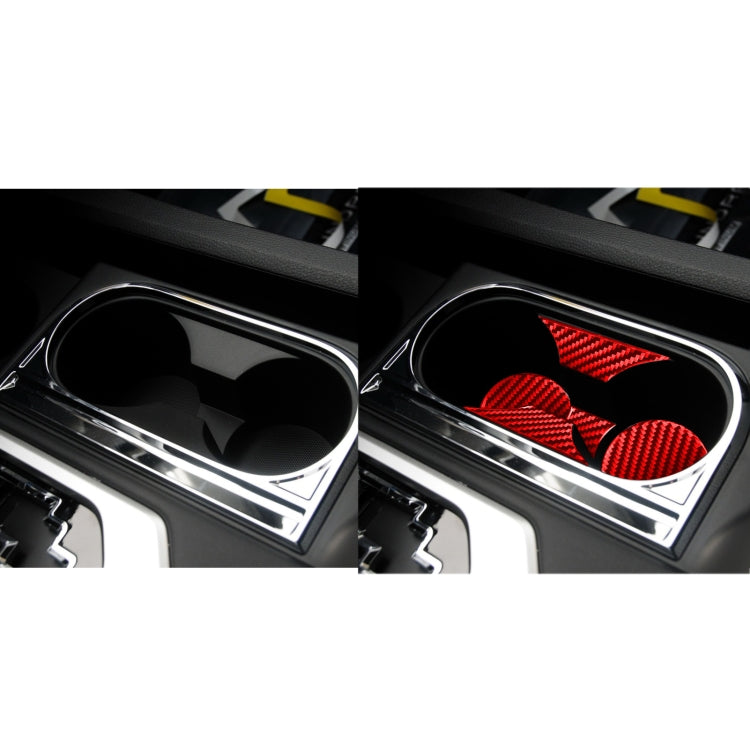 Carbon Fibre Decorative Sticker for Toyota Tundra Cup Holder Panel (2014-2018) – Universal Fit for Left and Right Drive