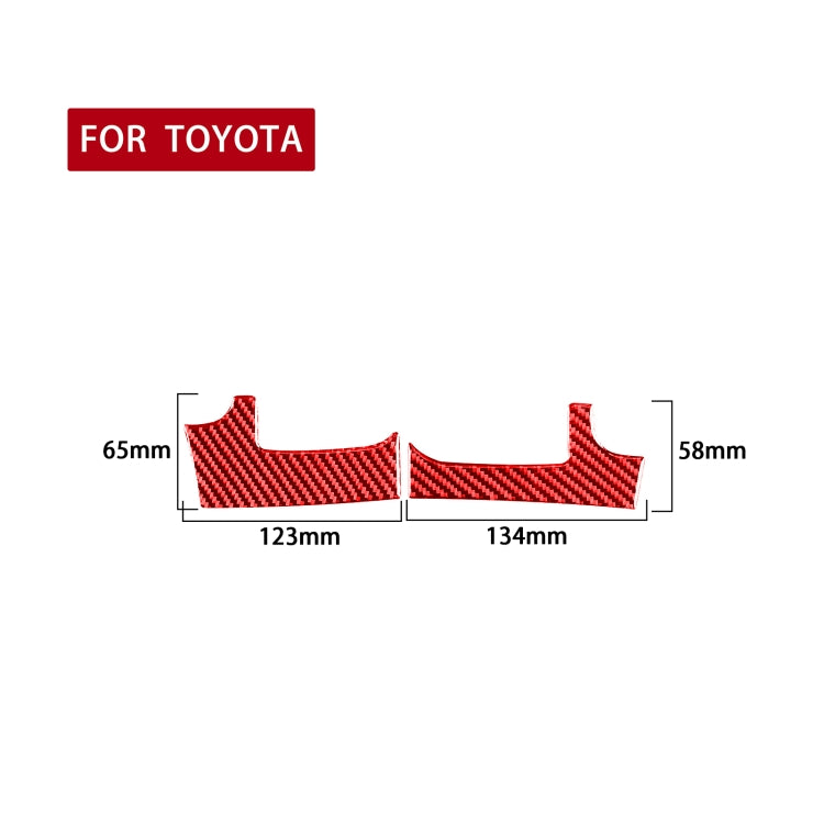2-Piece Carbon Fibre Dashboard Air Vent Stickers for Toyota Tundra (2014-2018) - Left-Hand Drive