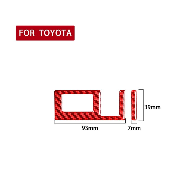 Carbon Fibre Decorative Stickers for Toyota Tundra Headlight Switch - 2 Piece Set (2014-2018)