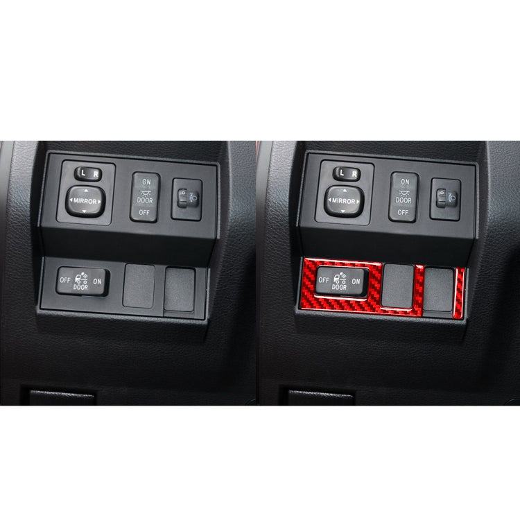Carbon Fibre Decorative Stickers for Toyota Tundra Headlight Switch - 2 Piece Set (2014-2018)