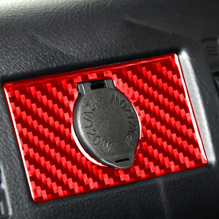 Carbon Fibre Decorative Sticker for Toyota Tundra Rear Cigarette Lighter Switch (2014-2018) - Universal Fit for Left and Right Drive