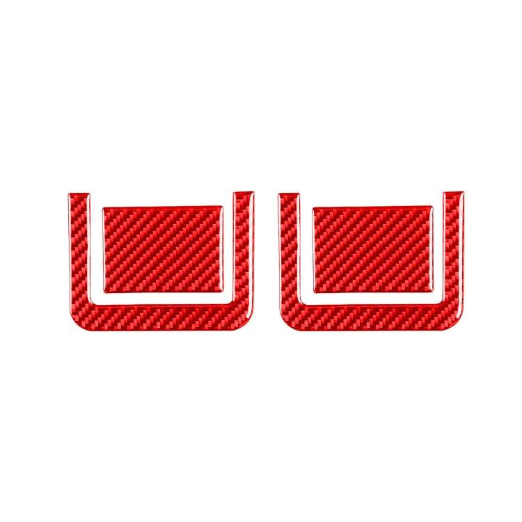 Carbon Fibre Decorative Stickers for Toyota Tundra Rear Seat Adjustment Panels (2014-2018) - 4 Piece Set