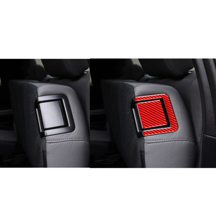 Carbon Fibre Decorative Stickers for Toyota Tundra Rear Seat Adjustment Panels (2014-2018) - 4 Piece Set