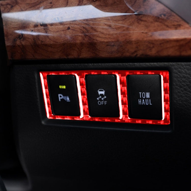 Stylish Carbon Fibre Decorative Sticker for Toyota Tundra Mode Switch (2014-2018) - Left & Right Drive Compatibility