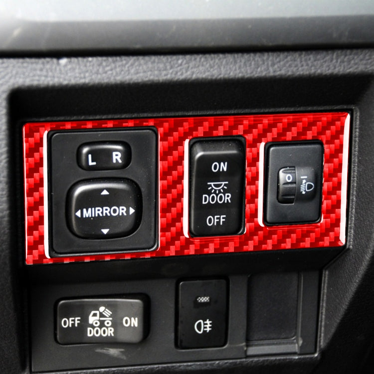 Stylish Carbon Fibre Headlight Switch Trim for Toyota Tundra (2014-2018) - Universal Fit