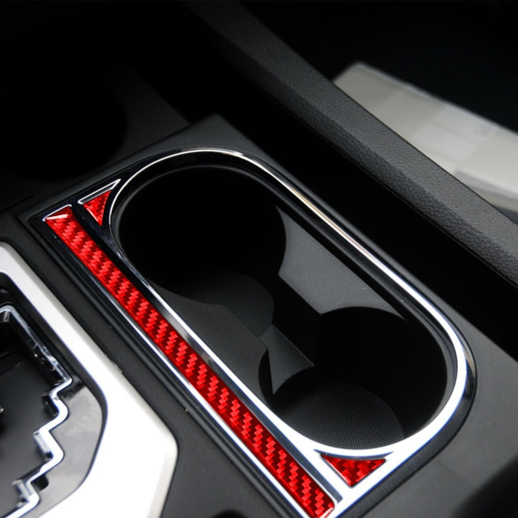 Set of 3 Carbon Fibre Decorative Stickers for Toyota Tundra Cup Holders (2014-2018, Left Drive)