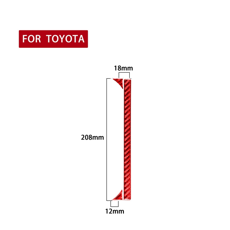 Stylish Carbon Fibre Cup Holder Stickers for Toyota Tundra (2014-2018) - 3 Piece Set