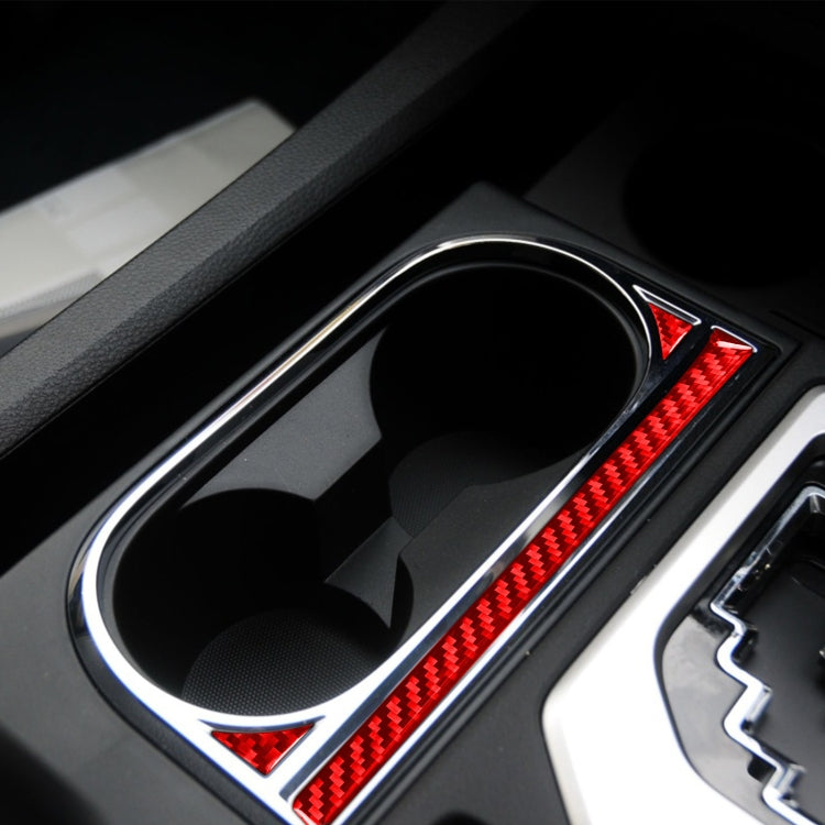Stylish Carbon Fibre Cup Holder Stickers for Toyota Tundra (2014-2018) - 3 Piece Set