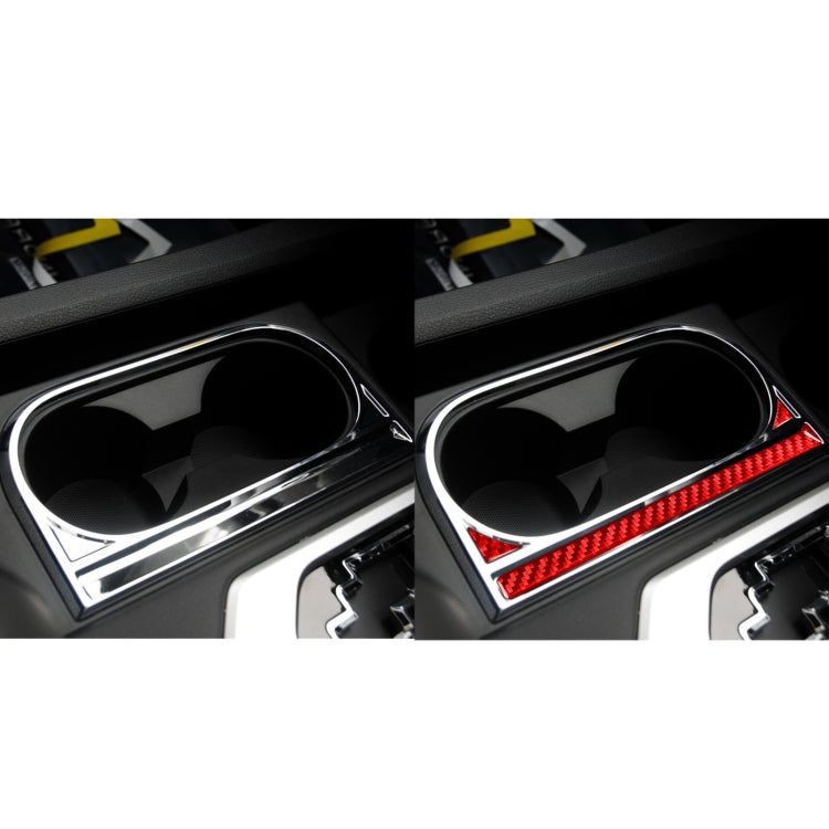 Stylish Carbon Fibre Cup Holder Stickers for Toyota Tundra (2014-2018) - 3 Piece Set