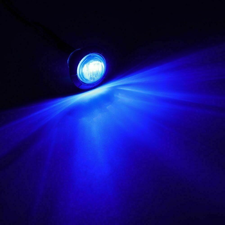 10 PCS MK-009 3/4 inch Car / Truck 3LEDs Side Marker Indicator Lights Bulb Lamp