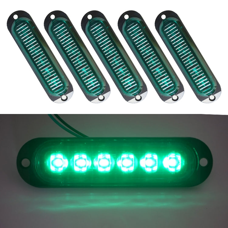 5 PCS MK-093 Car / Truck 6LEDs Side Marker Indicator Lights Bulb Lamp