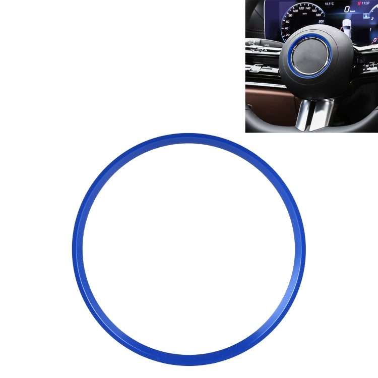Elegant Metal Steering Wheel Trim Ring for Mercedes-Benz - 7.2cm Inner Diameter