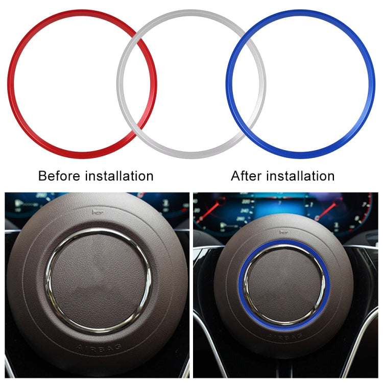 Elegant Metal Steering Wheel Trim Ring for Mercedes-Benz - 7.2cm Inner Diameter
