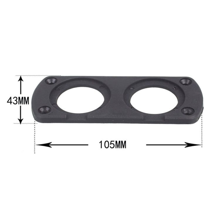 5 Pack of Dual-Socket USB Charging Voltmeter for Car Cigarette Lighter Panel