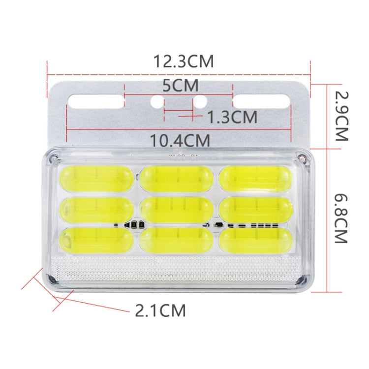 4 PCS ZS-9001 DC24V 9D Waterproof Car / Truck Side Marker Indicator Lights Bulb Lamp
