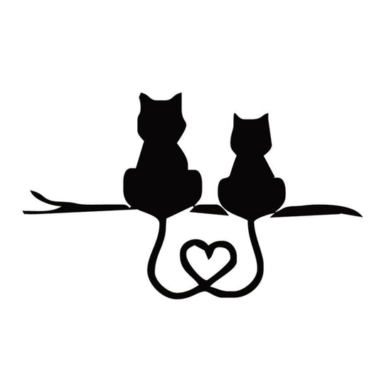 20 PCS Car Body Bumper Cat Vinyl Decal Window Sticker, Size: 17.8x10.8cm