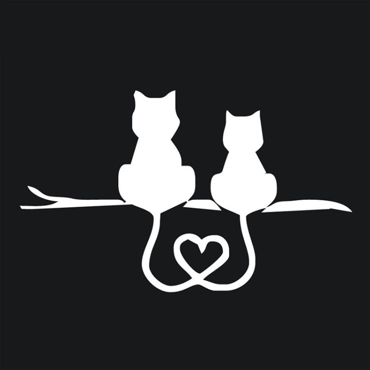 20 PCS Car Body Bumper Cat Vinyl Decal Window Sticker, Size: 17.8x10.8cm