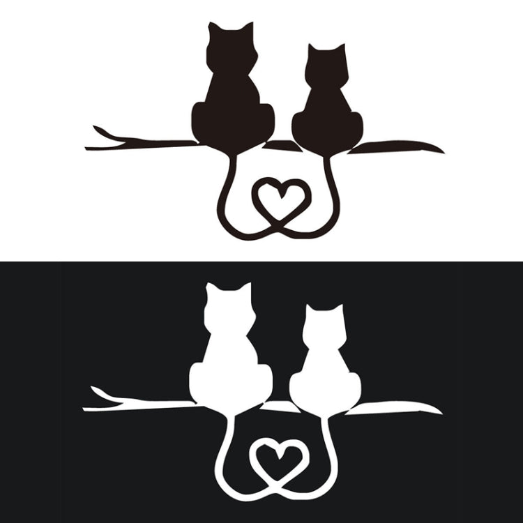 20 PCS Car Body Bumper Cat Vinyl Decal Window Sticker, Size: 17.8x10.8cm