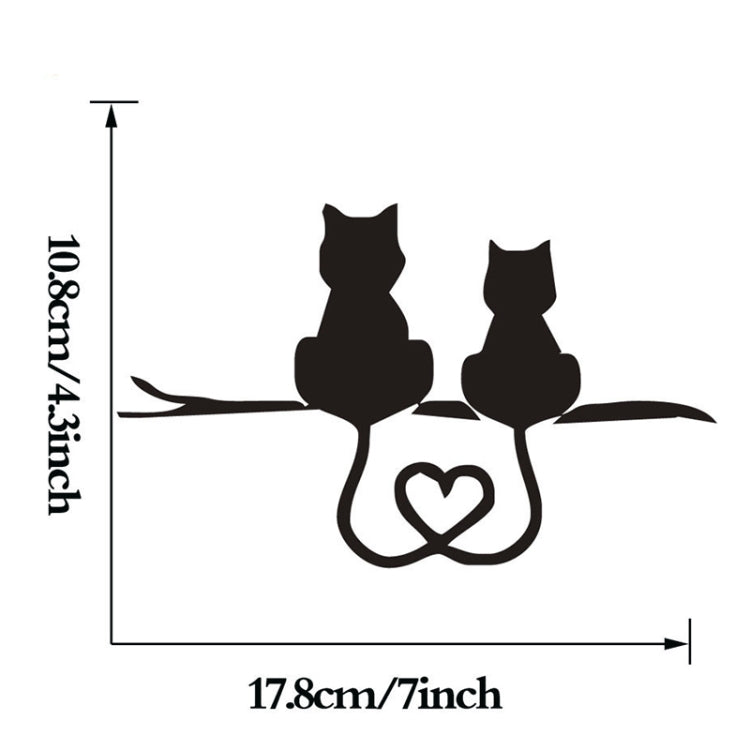 20 PCS Car Body Bumper Cat Vinyl Decal Window Sticker, Size: 17.8x10.8cm
