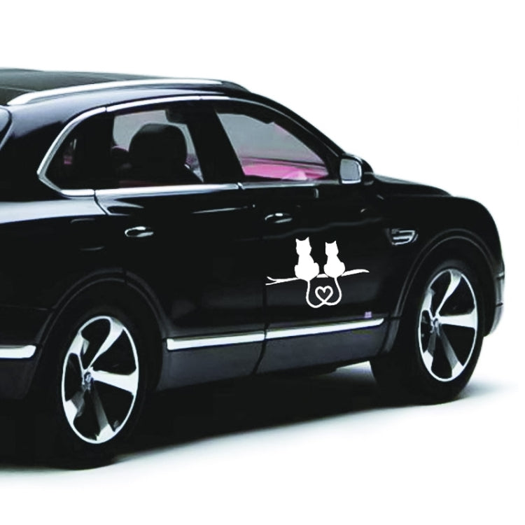 20 PCS Car Body Bumper Cat Vinyl Decal Window Sticker, Size: 17.8x10.8cm