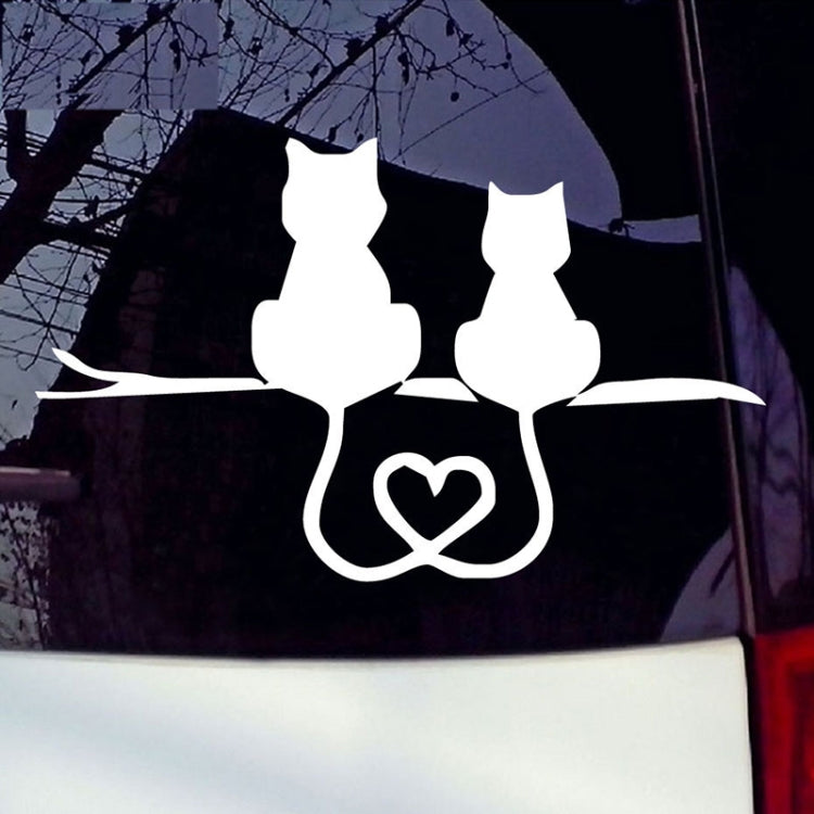 20 PCS Car Body Bumper Cat Vinyl Decal Window Sticker, Size: 17.8x10.8cm