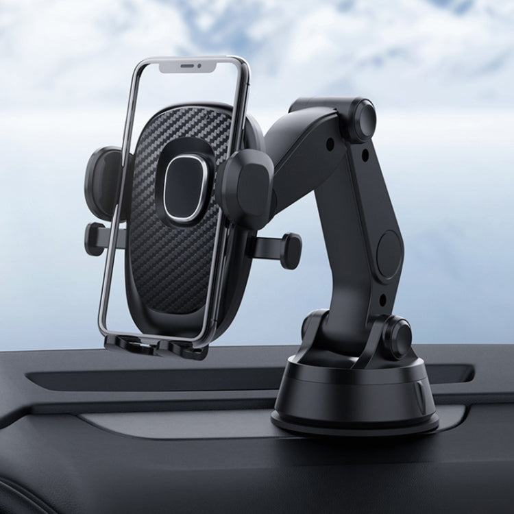 360-Degree Swivel Suction Cup Mobile Phone Holder for Cars with Auto Locking Feature