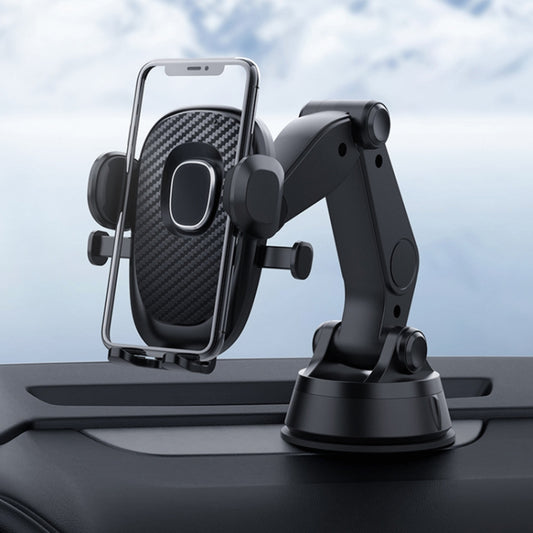360-Degree Swivel Suction Cup Mobile Phone Holder for Cars with Auto Locking Feature