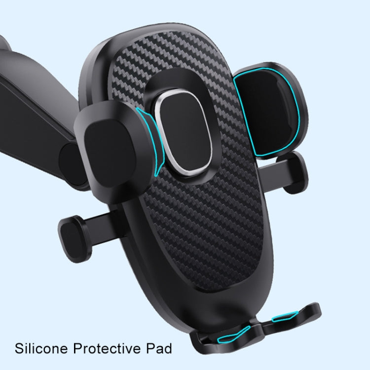 360-Degree Swivel Suction Cup Mobile Phone Holder for Cars with Auto Locking Feature
