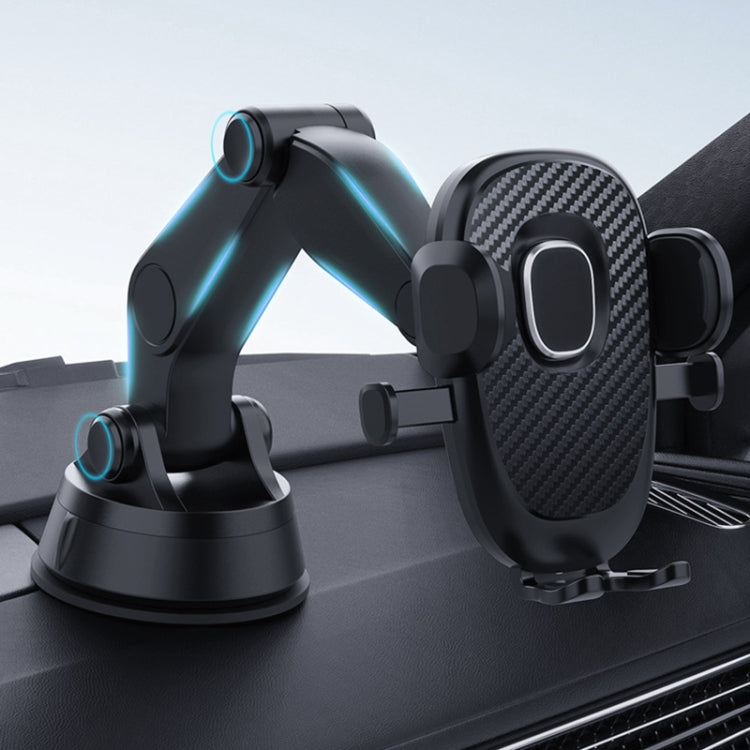 360-Degree Swivel Suction Cup Mobile Phone Holder for Cars with Auto Locking Feature