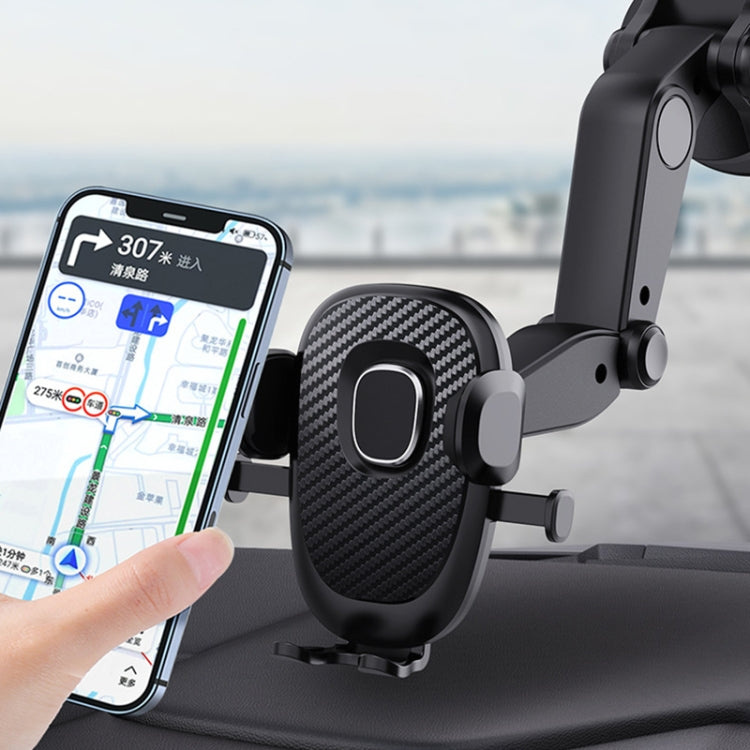 360-Degree Swivel Suction Cup Mobile Phone Holder for Cars with Auto Locking Feature