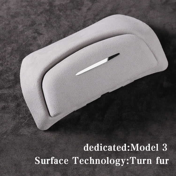 Car Suede Wrap Version Sunglasses Storage Box for Tesla Model 3, Suede Wrap Version for Tesla Model 3