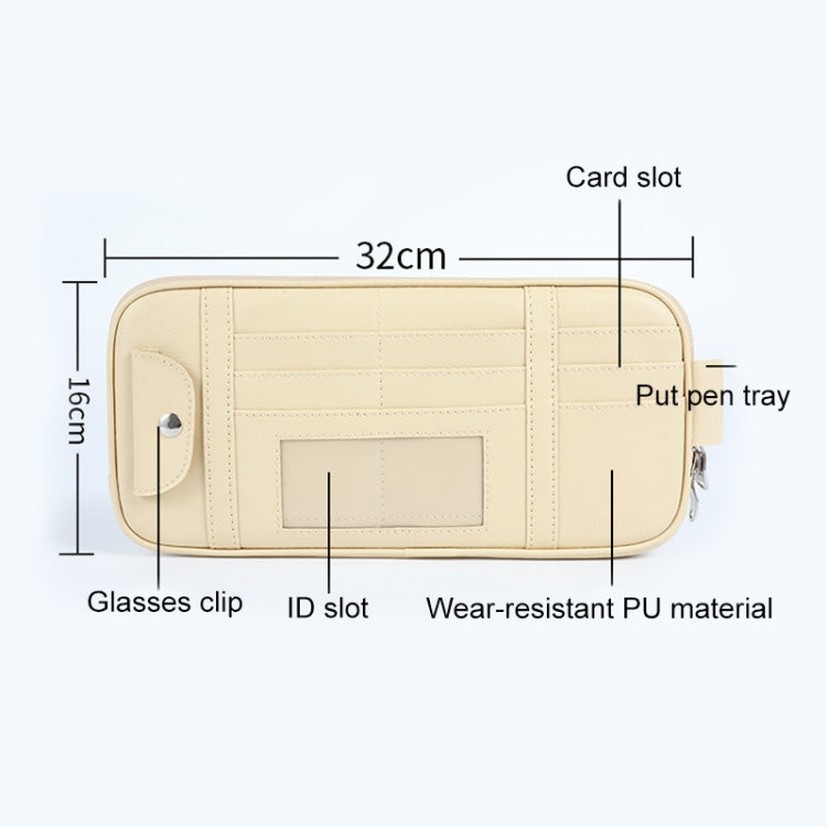 Versatile Car Visor Organiser: Stylish Clip Holder for Cards, Glasses, and Bills