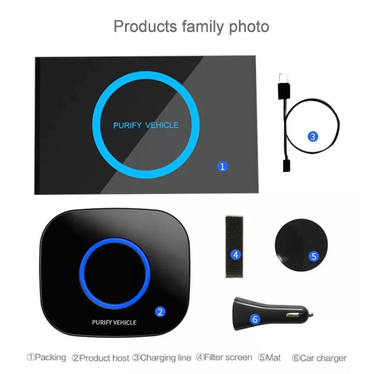MC-CZ00 Car Negative Ion Smart USB Air Purifier
