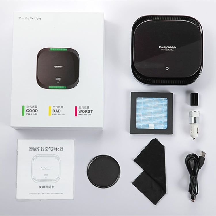 XJ-008 Car Negative Ion USB Air Purifier, Smart Version