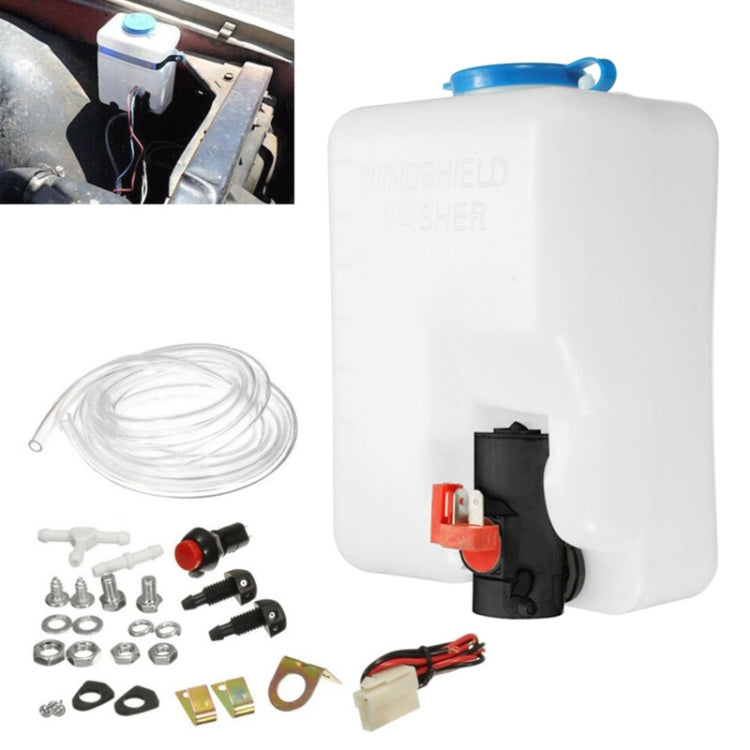 DC12V 1.5L Car Universal Windshield Washing Bottle, 1.5L Washing Bottle