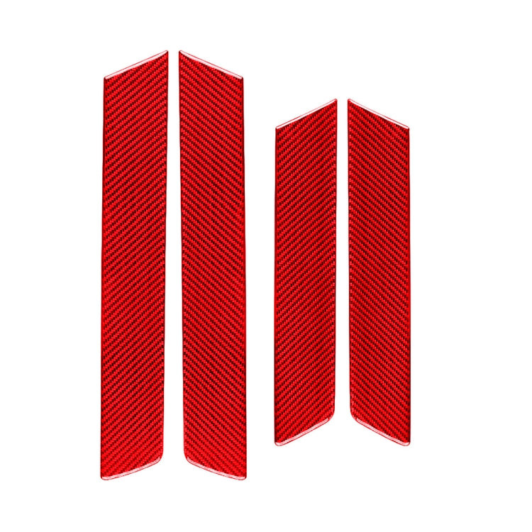 Carbon Fibre Door Panel Trim Stickers Set for Honda CR-V (2007-2011) - 4 Piece Decorative Kit