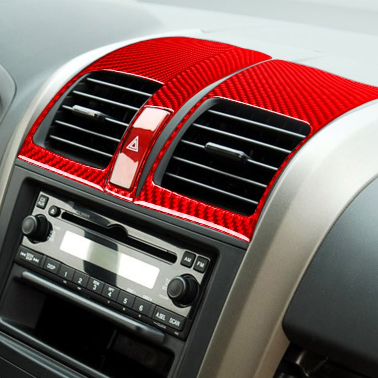 Carbon Fibre Decorative Sticker Set for Honda CR-V 2007-2011 - 3 Piece Interior Enhancement