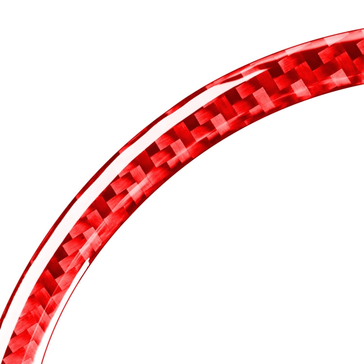 4-Piece Carbon Fibre Door Horn Ring Decorative Stickers for Honda CRV (2007-2011)