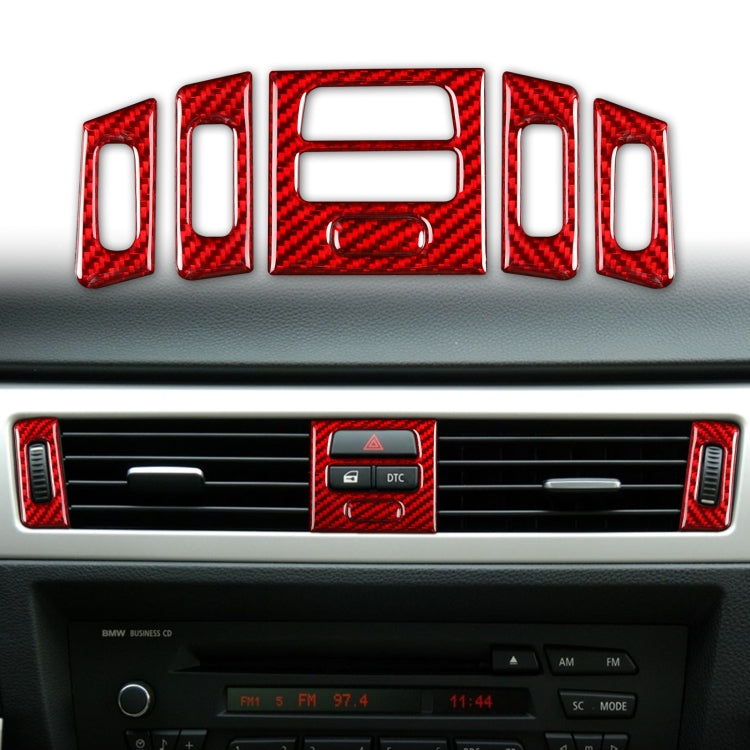 Elevate Your BMW 3 Series E90: 5-Piece Premium Carbon Fibre Air Outlet Trim Set