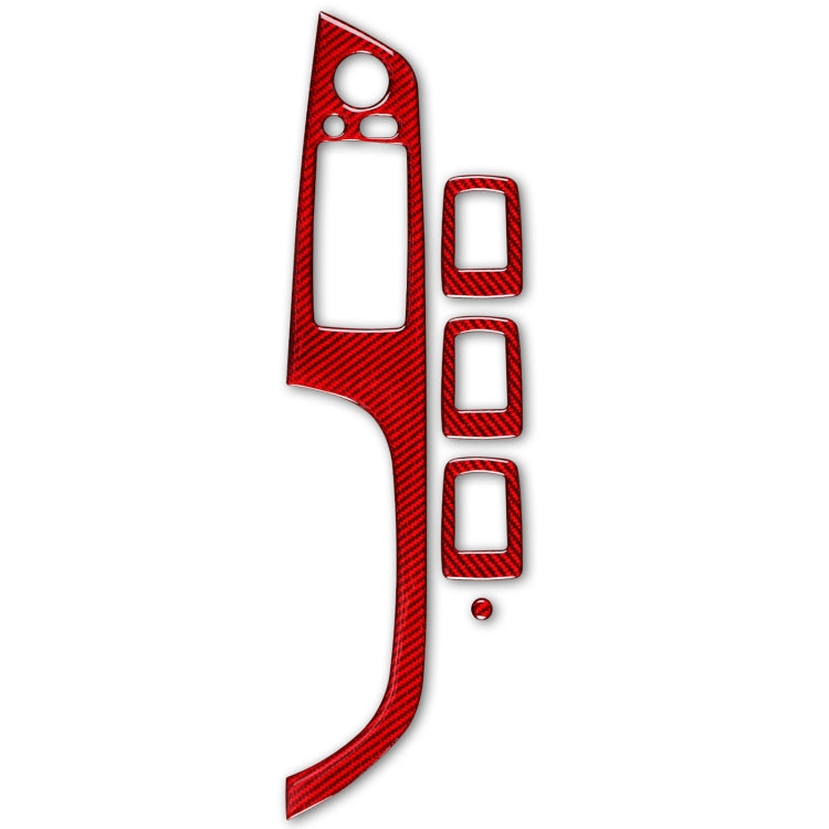 Carbon Fibre Decorative Stickers Set for BMW 3 Series E90 - 5 Piece Left Driving Panel Enhancement