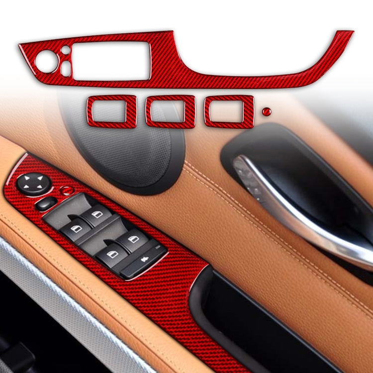5-Piece Carbon Fibre Decorative Sticker Set for BMW 3 Series E90 Right Driving Lifting Panel