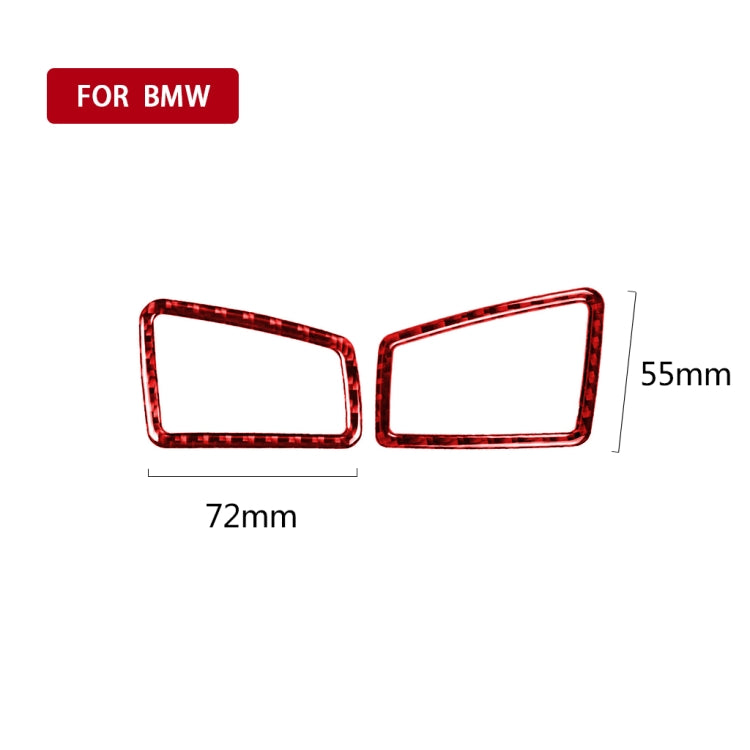 Carbon Fibre Decorative Air Outlet Stickers for BMW 3 Series E90 - Left Hand Drive Set of 2