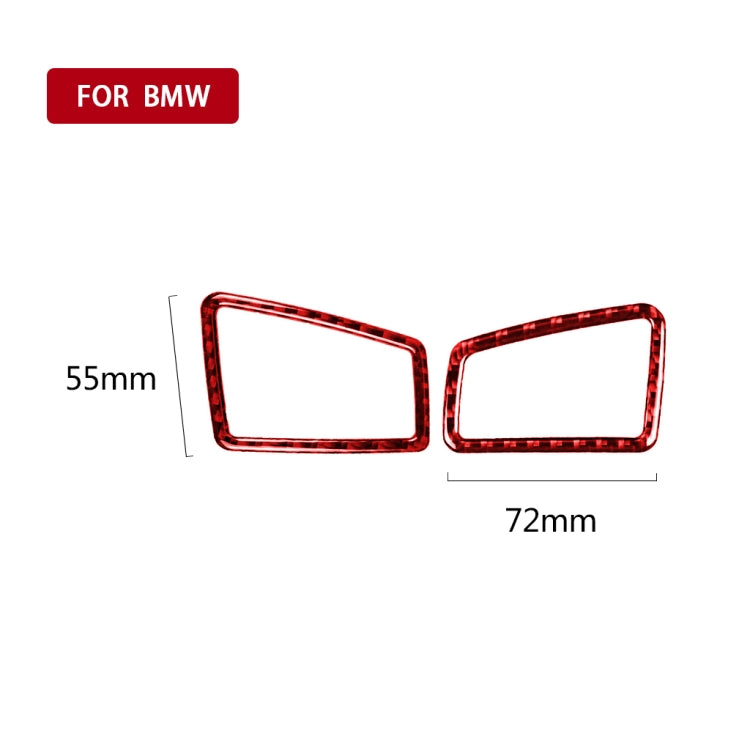 BMW 3 Series E90 Carbon Fibre Air Vent Decorative Sticker Set for Right-Hand Drive