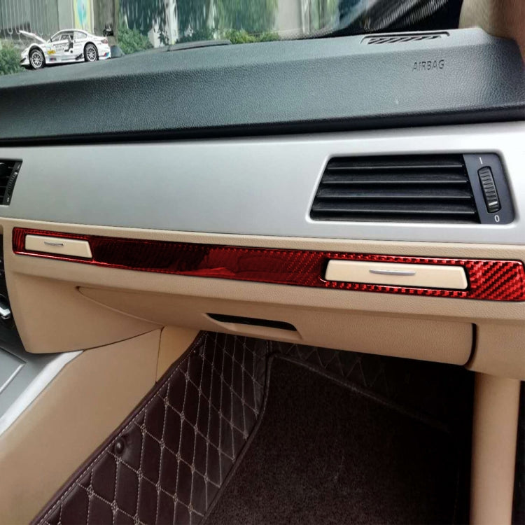 BMW 3 Series E90 Carbon Fibre Decorative Water Cup Strip Sticker for Left-Hand Drive Models