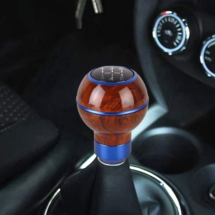 Stylish Wood-Effect Metal Gear Shift Knob for Cars