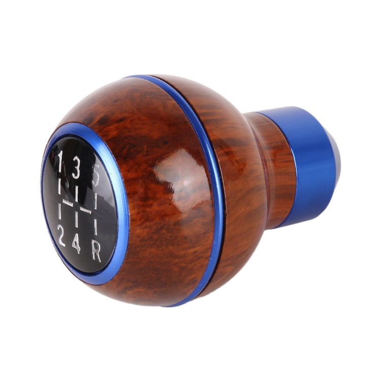 Stylish Wood-Effect Metal Gear Shift Knob for Cars
