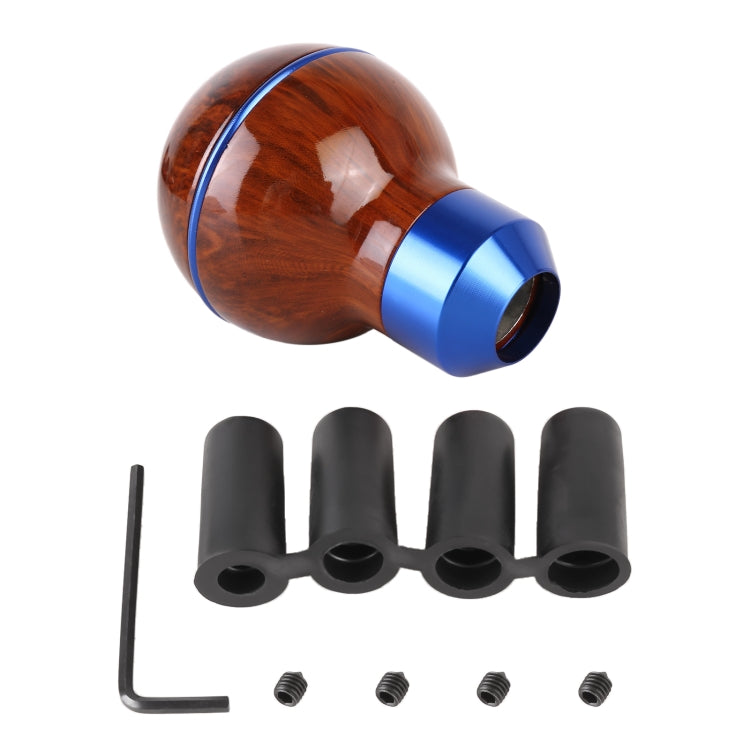 Stylish Wood-Effect Metal Gear Shift Knob for Cars